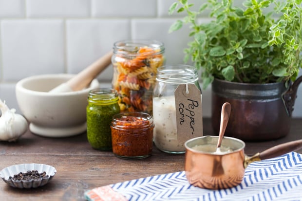 Aegg glass jars for sauces